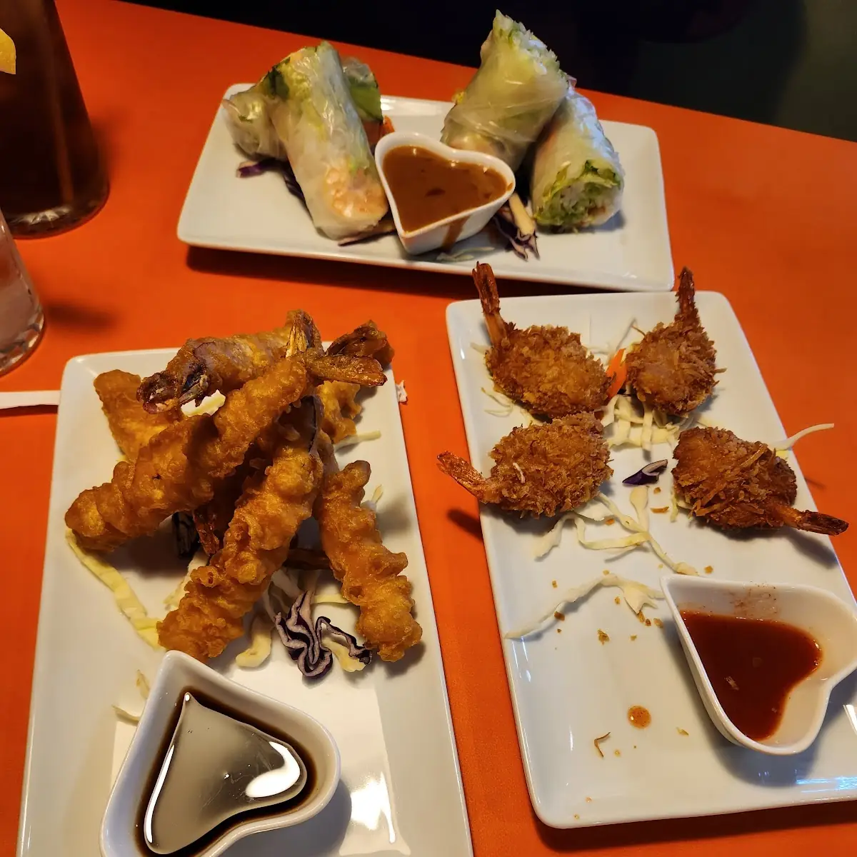 Coconut Shrimp and Shrimp Tempura