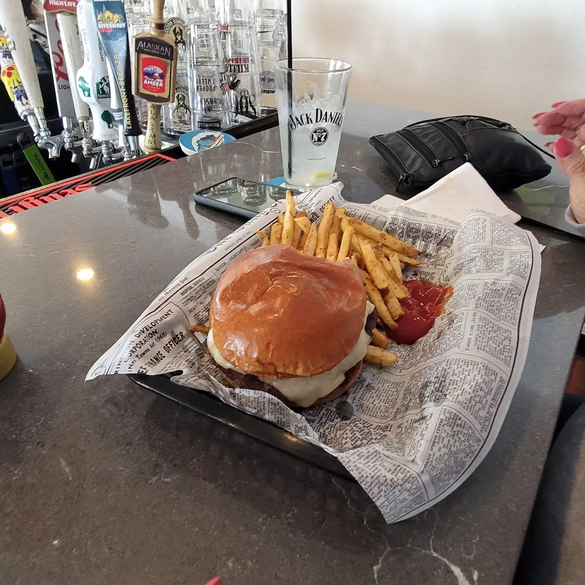 Mushroom Swiss Burger