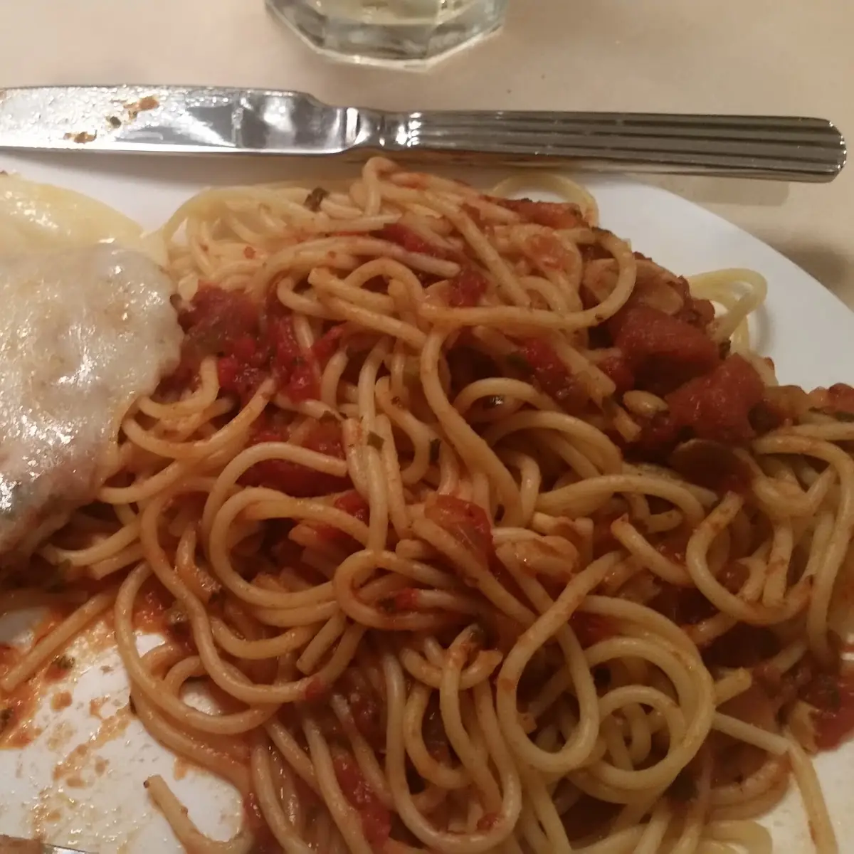 Veal Parmesan with Pasta