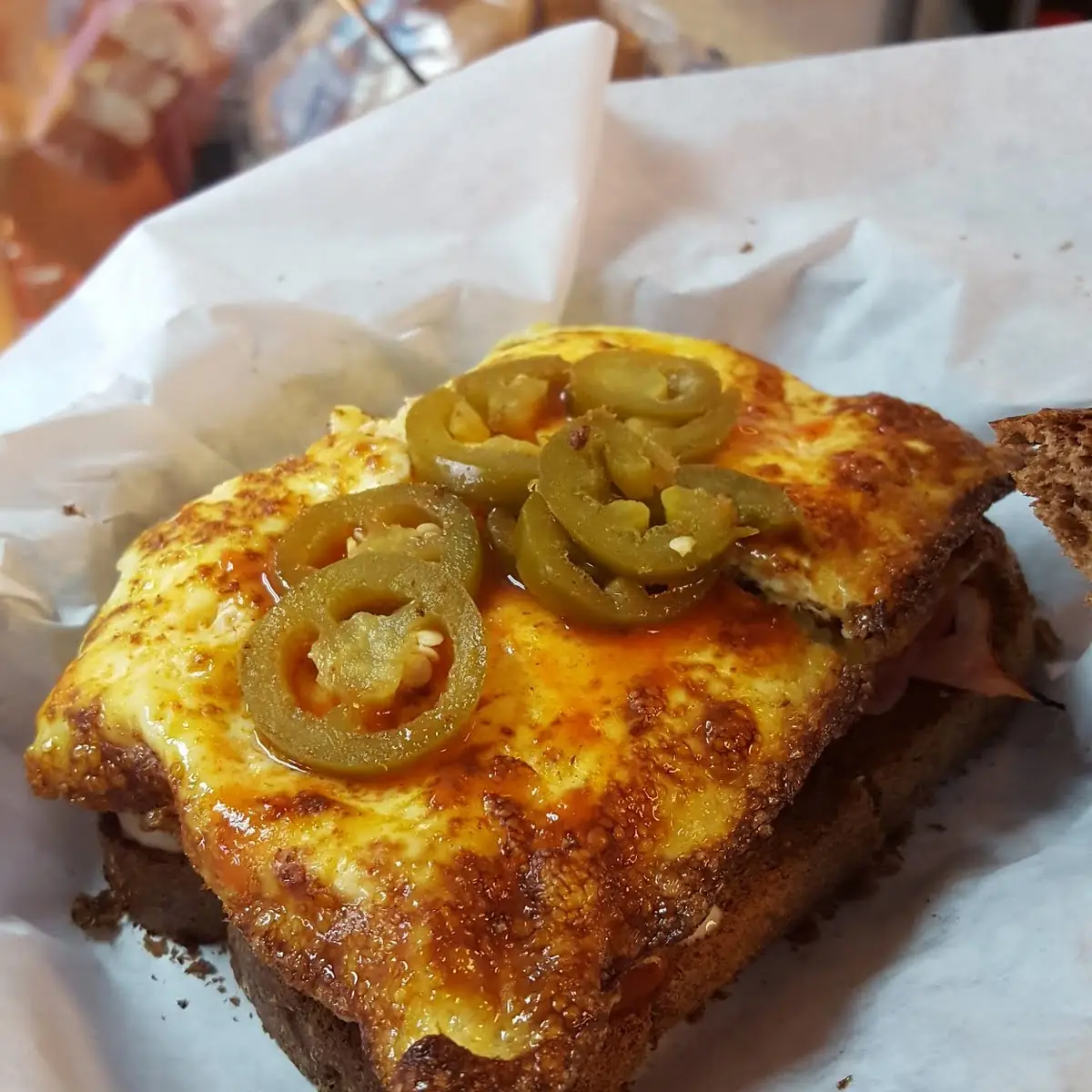 Ham Egg Cheese Breakfast Sandwich