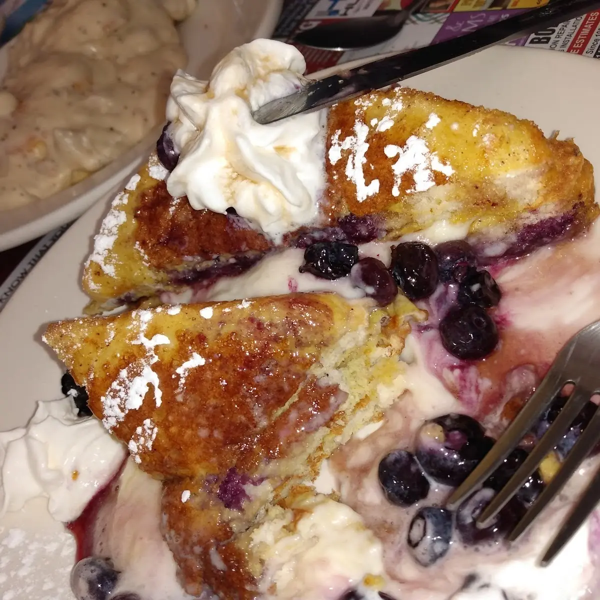 Blueberry Stuffed French Toast
