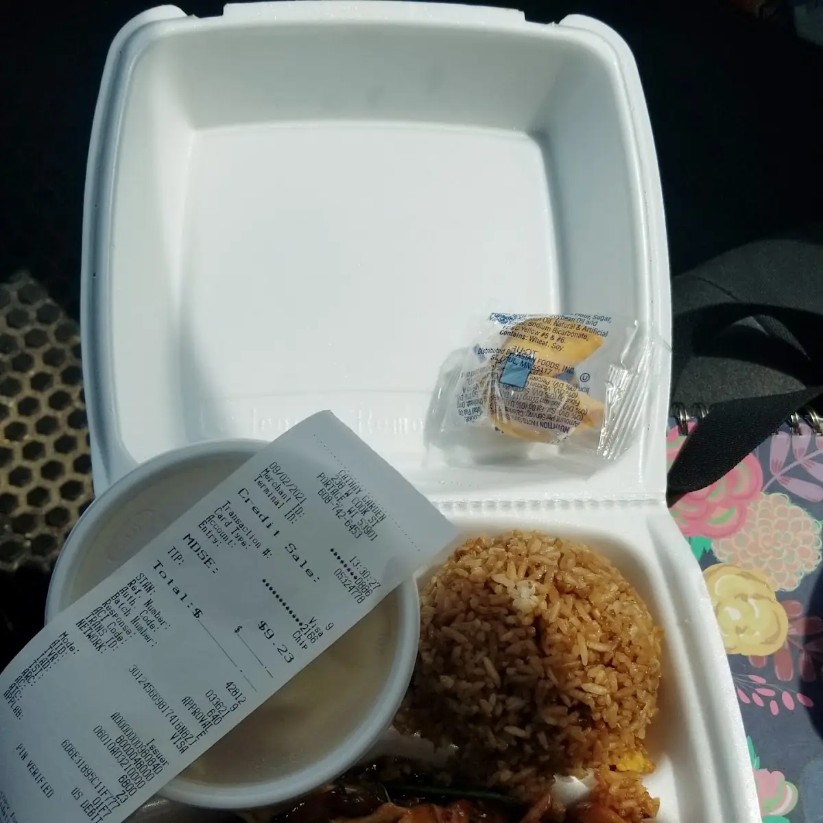 3 Delicacies Egg Roll Fortune Cookie Rice