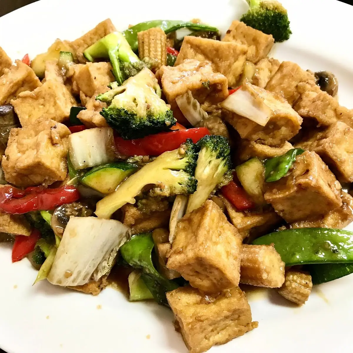 Fried Tofu w Veg