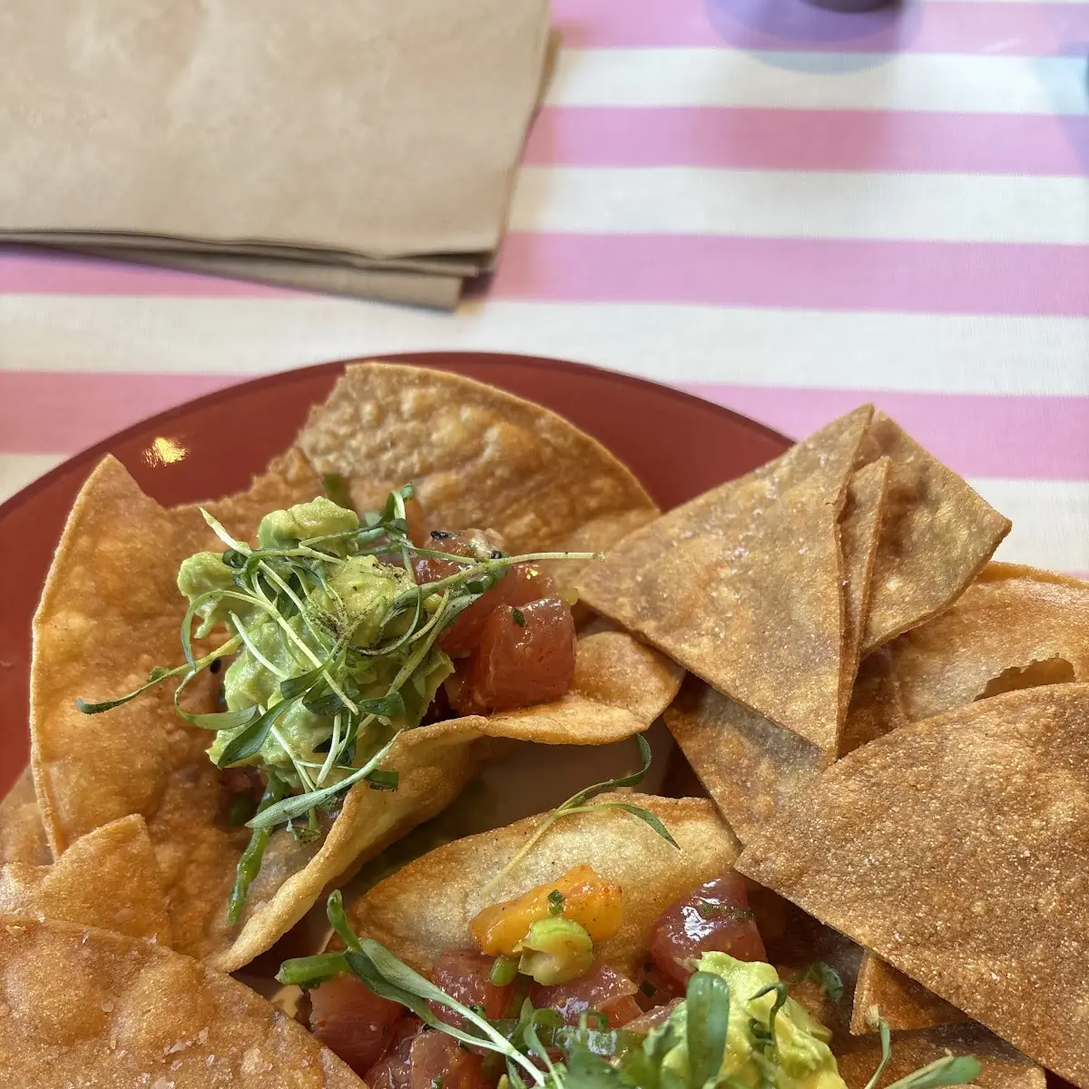 Ahi Poke Tostada