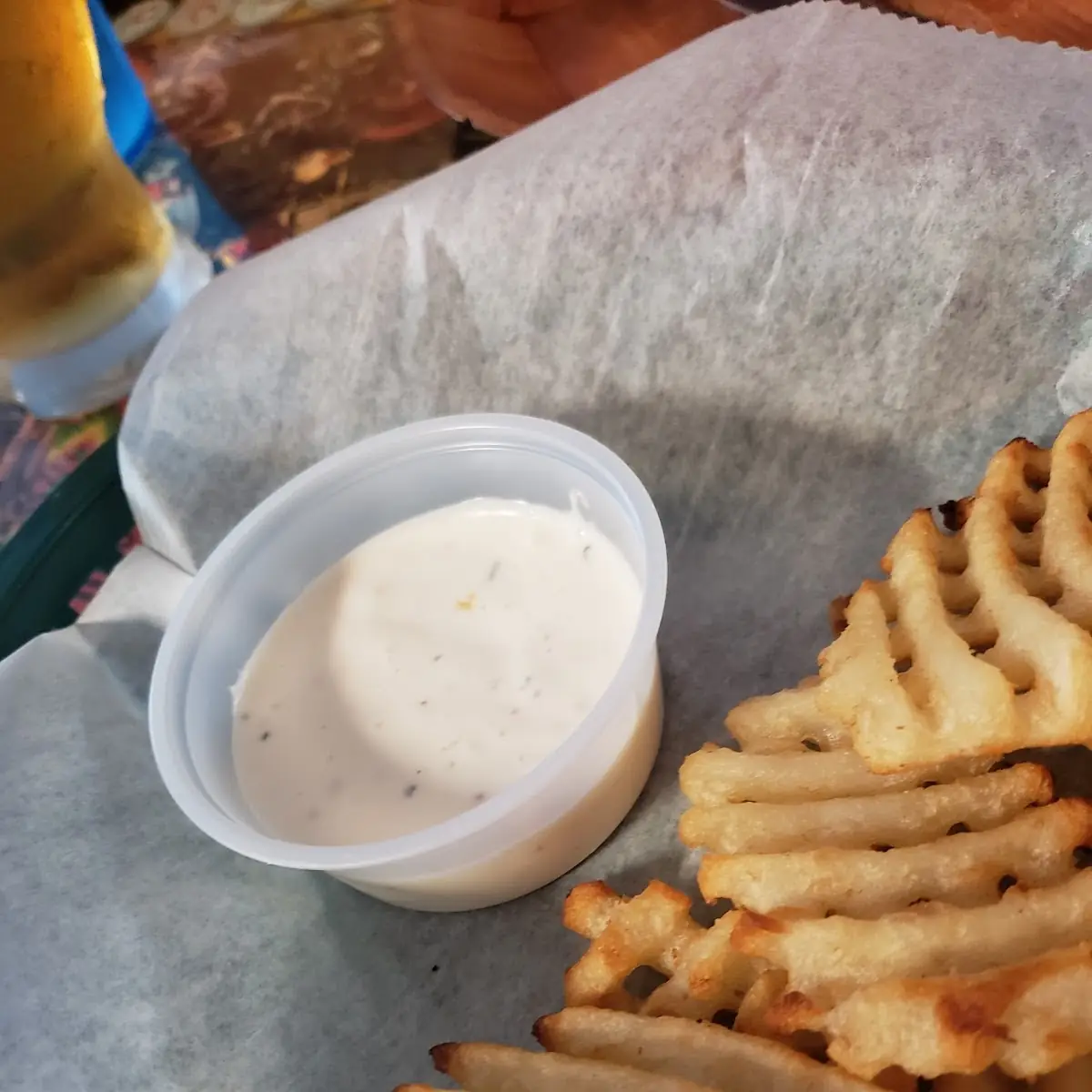 Baked Fries with Ranch Dipping Sauce