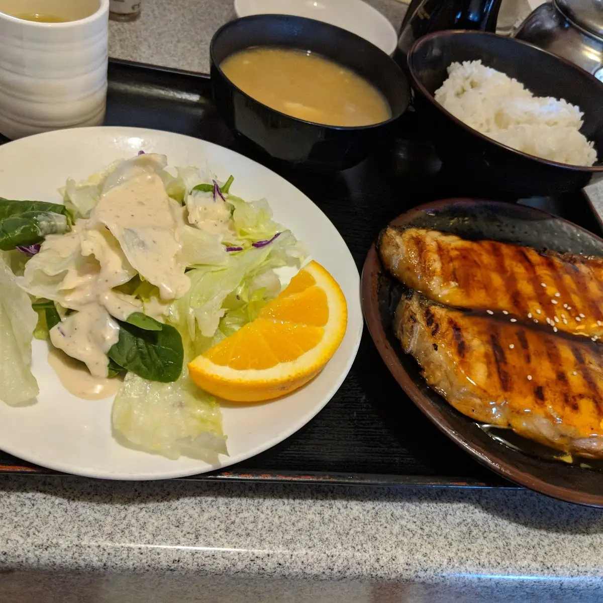 Salmon Teriyaki Dinner