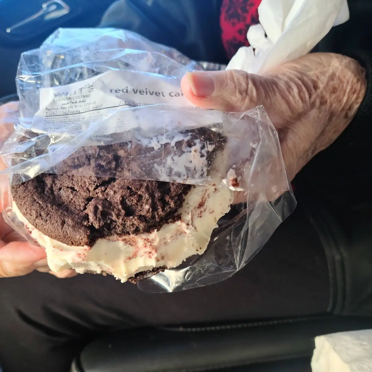 Red Velvet Ice Cream and Chocolate Cookie