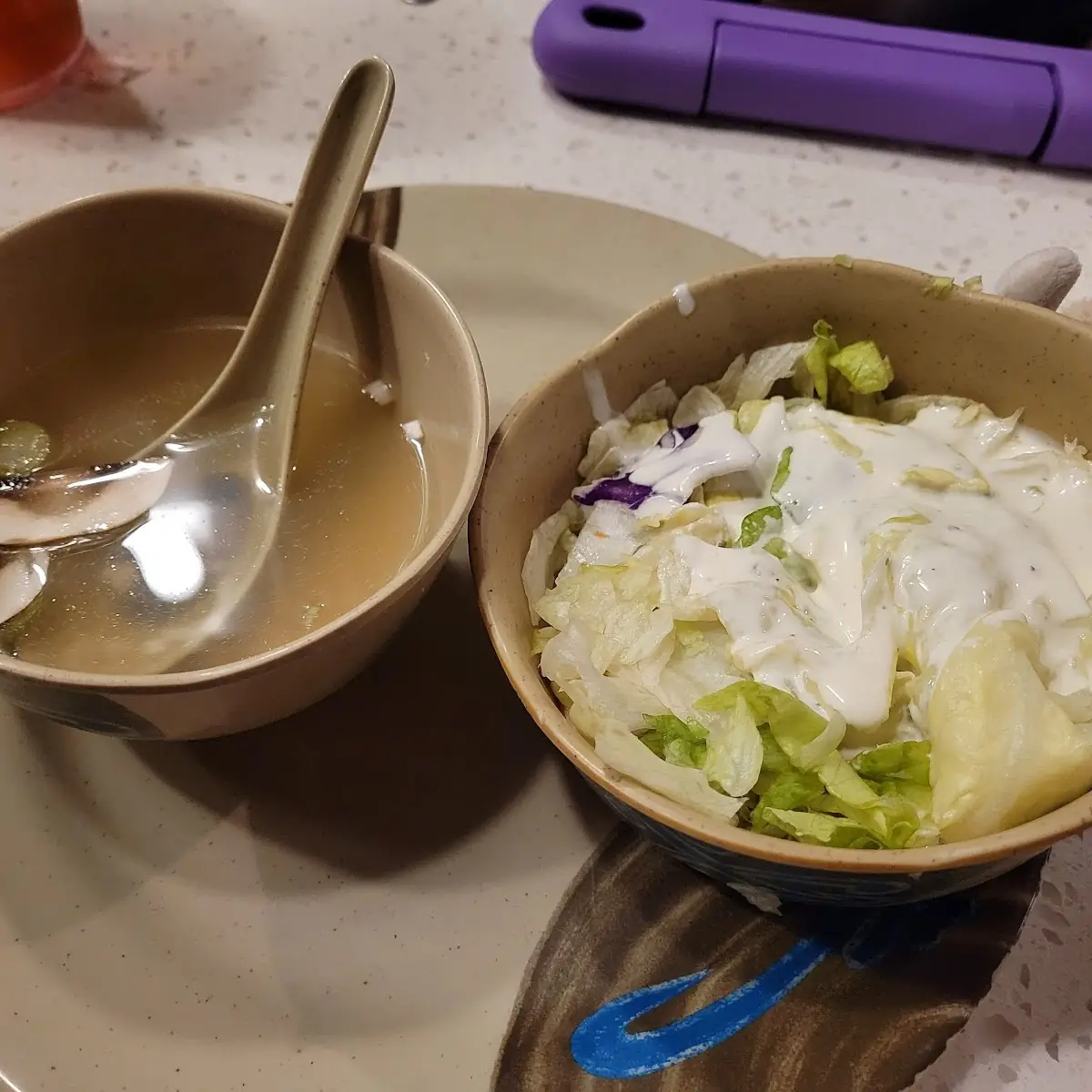 House Salad and Onion Soup