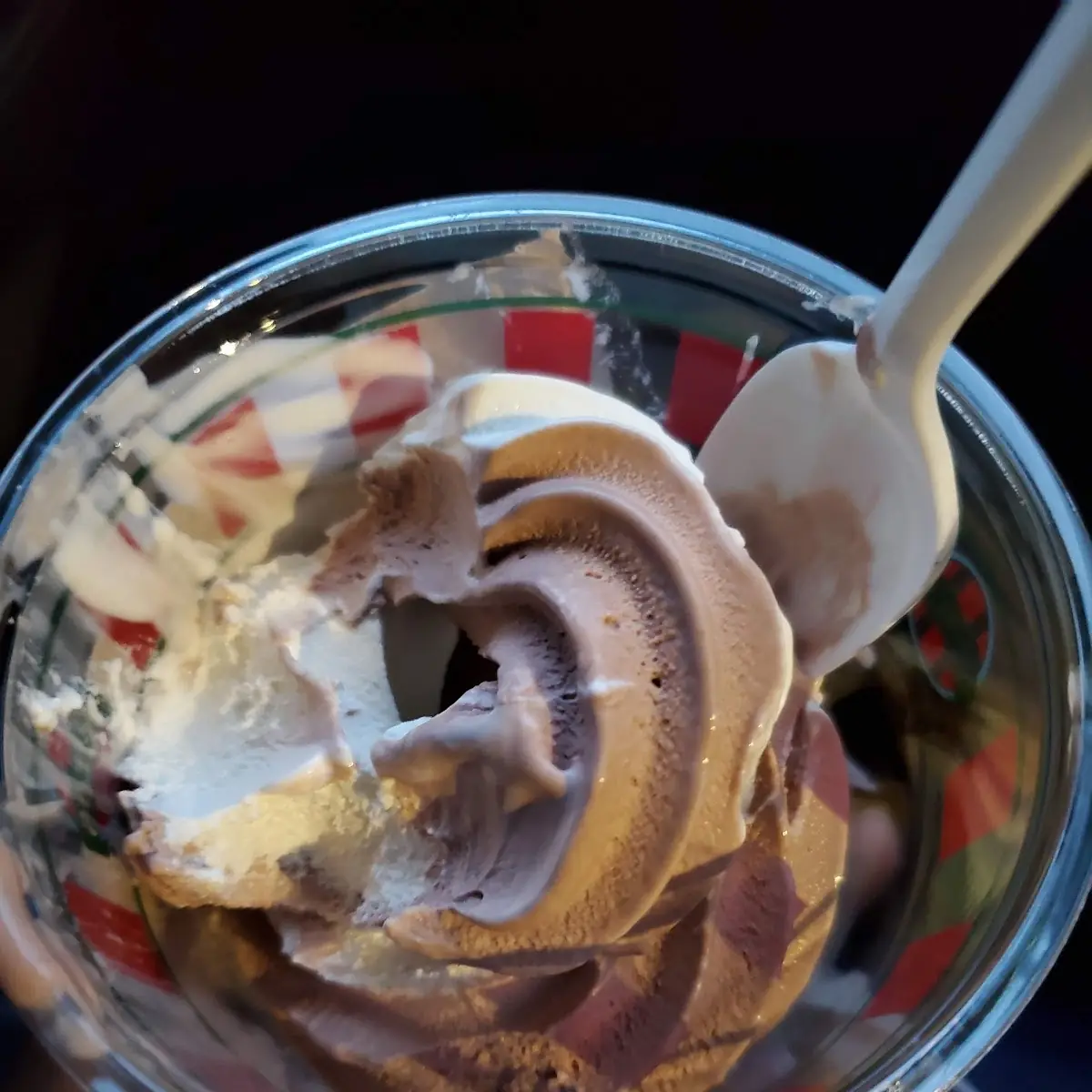 Vanilla and Chocolate Swirl Soft Serve