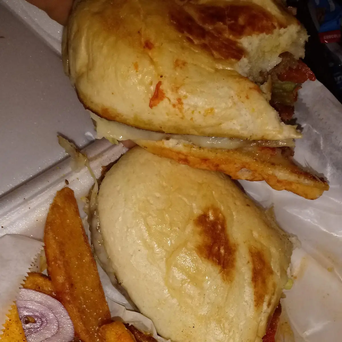 Hoagie and Cajun Fries