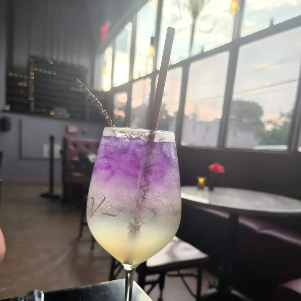 A Lavender Beverage of Some Sort