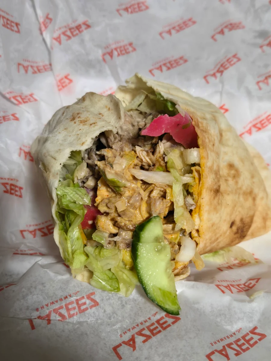 Chicken Shawarma Wrap, Lazeez Shawarma