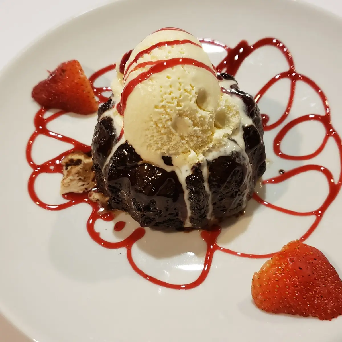Molten Chocolate Cake a La Mode