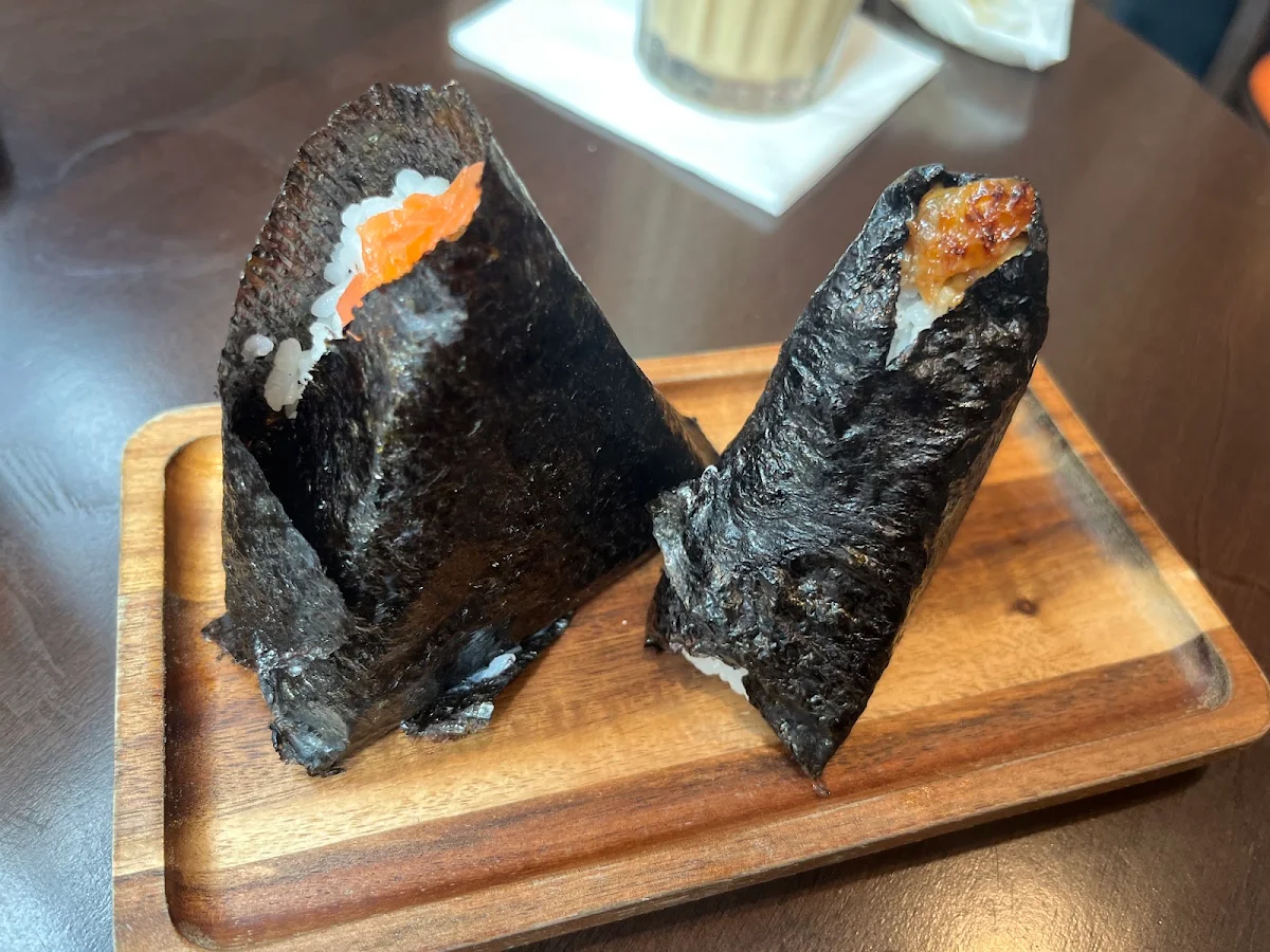 Smoked Salmon and Chicken Katsu Onigiri, Café Noya - First Udon Café in Montreal