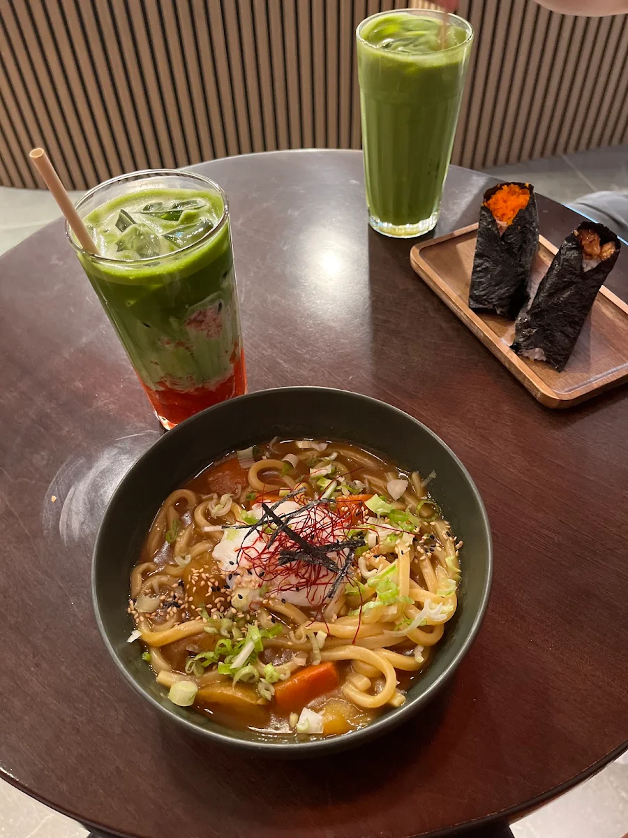 Strawberry Matcha, Café Noya - First Udon Café in Montreal