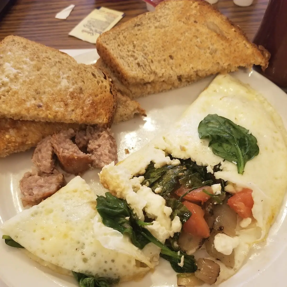 Egg White Spinach Omelette
