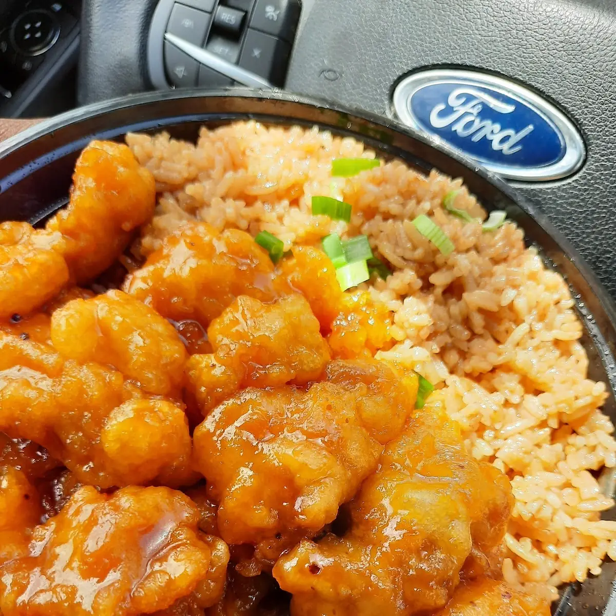 General TSO Chicken with Fried Rice