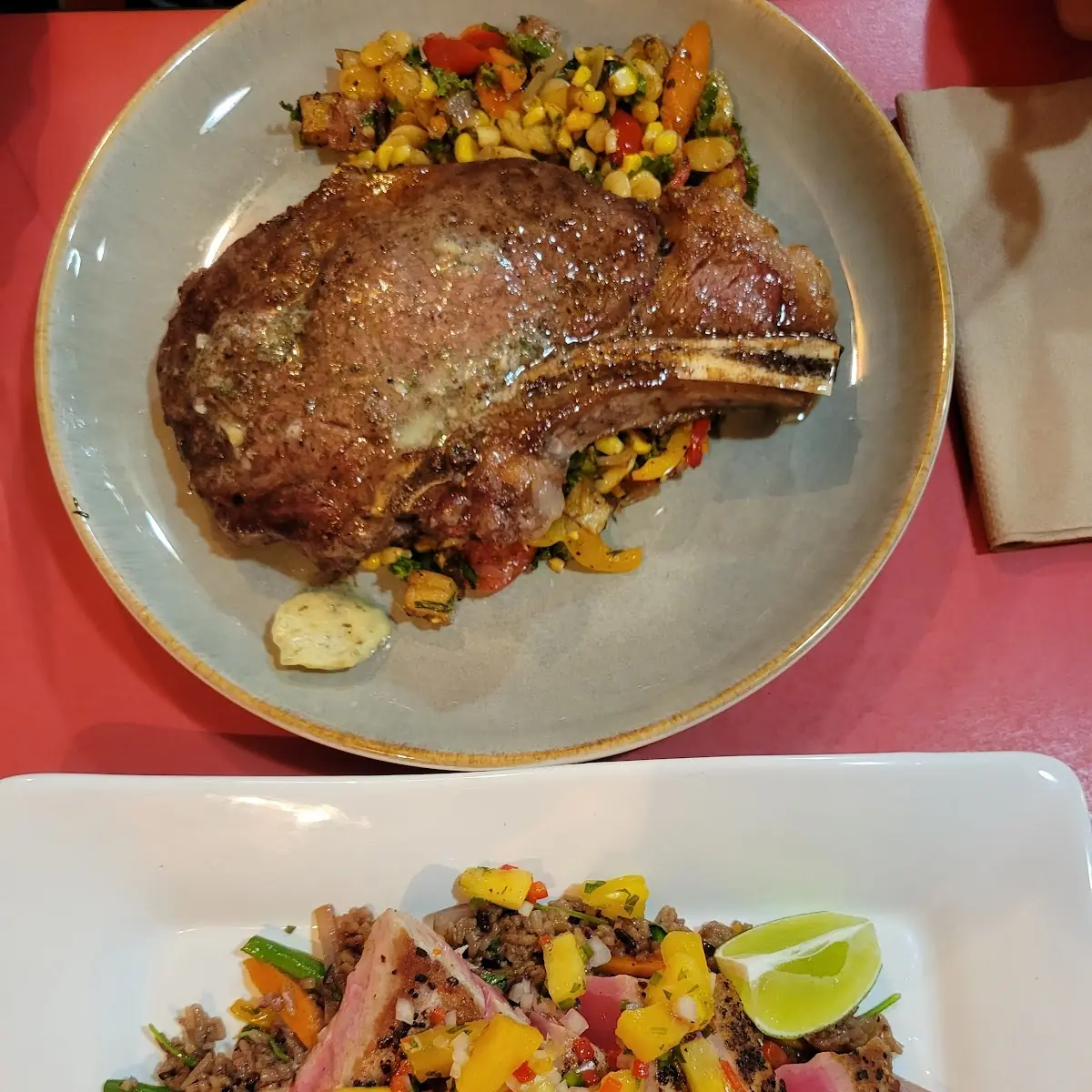 Ribeye Steak Ahi Tuna