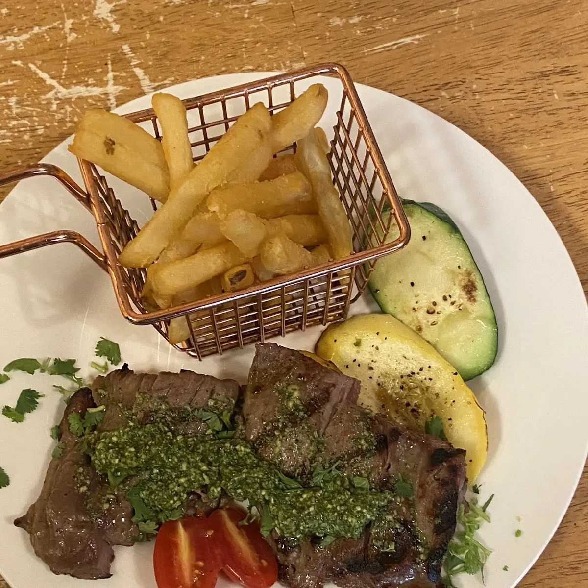 Pesto Steak