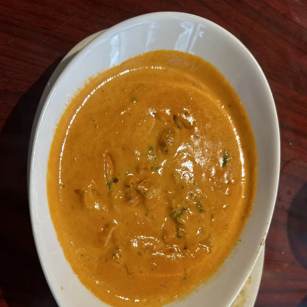 Tomato Basil Soup with Grilled Chicken