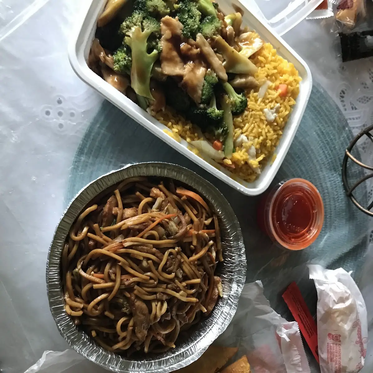 Chicken and Broccoli with Chicken Fried Rice