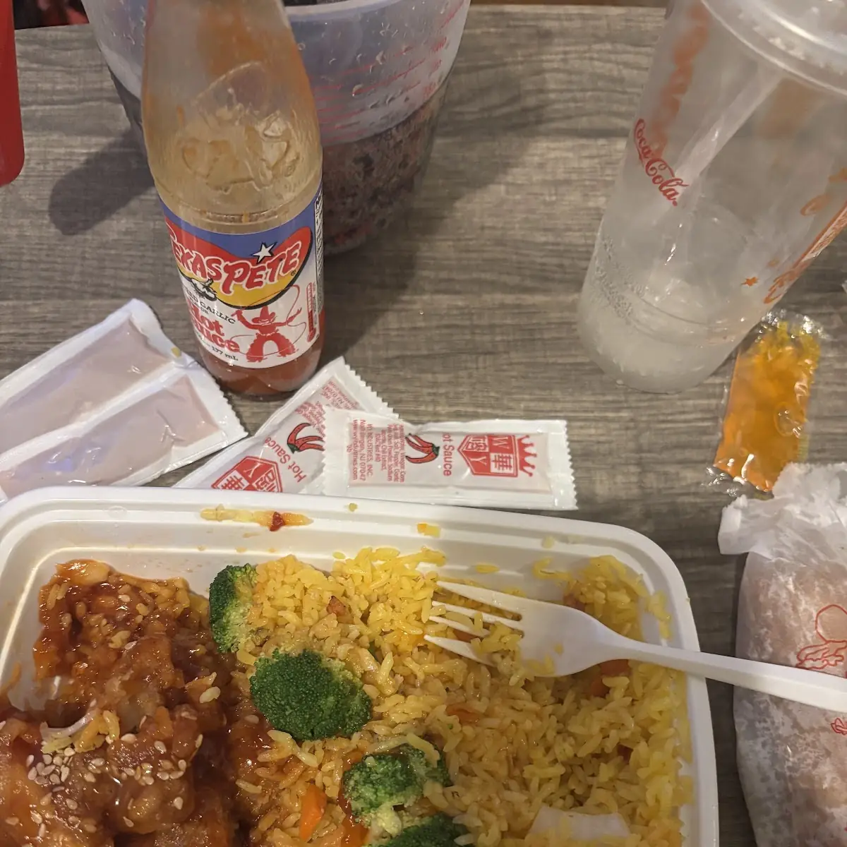 Sesame Chicken with Pork Fried Rice