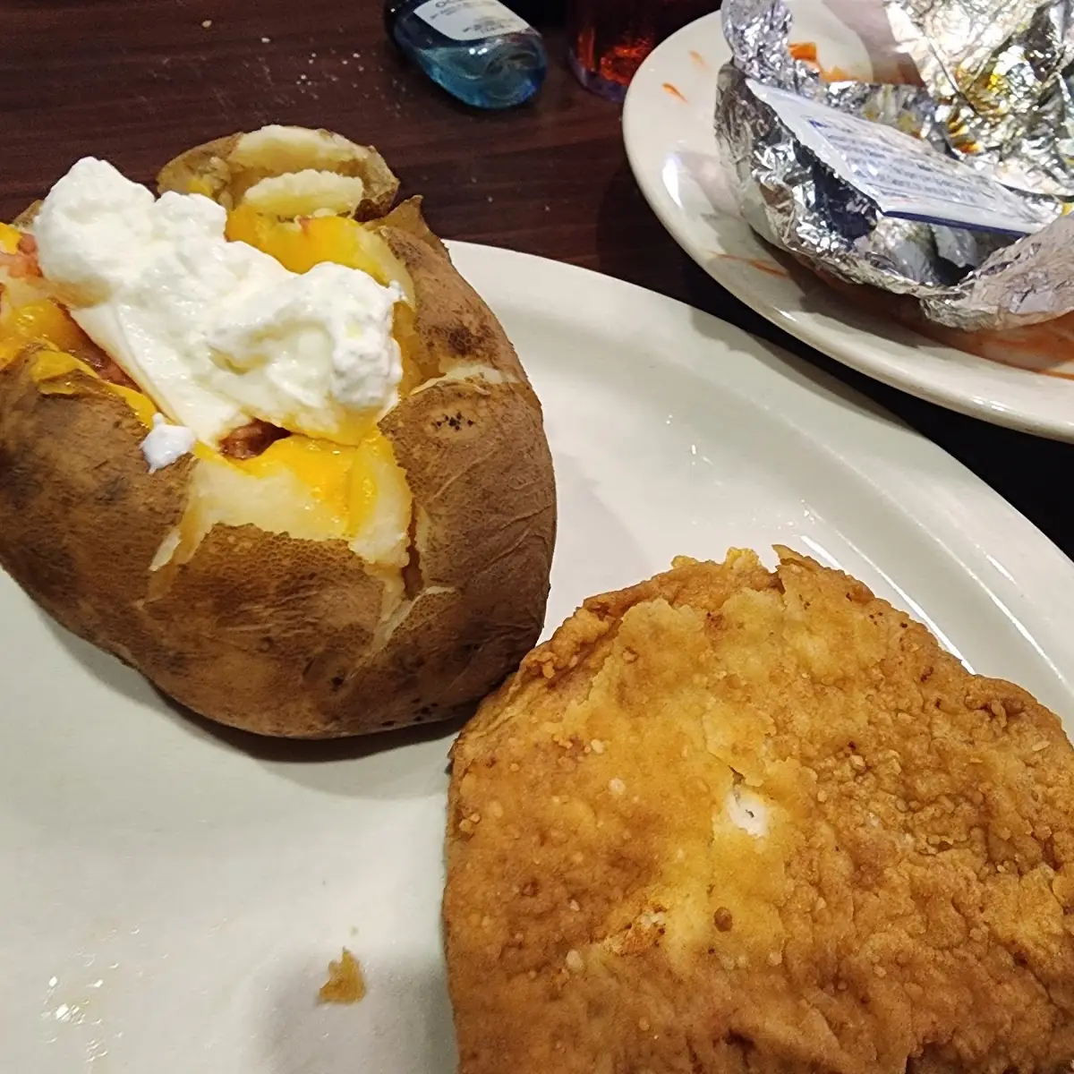 Pork Steak & Loaded Baked Potato