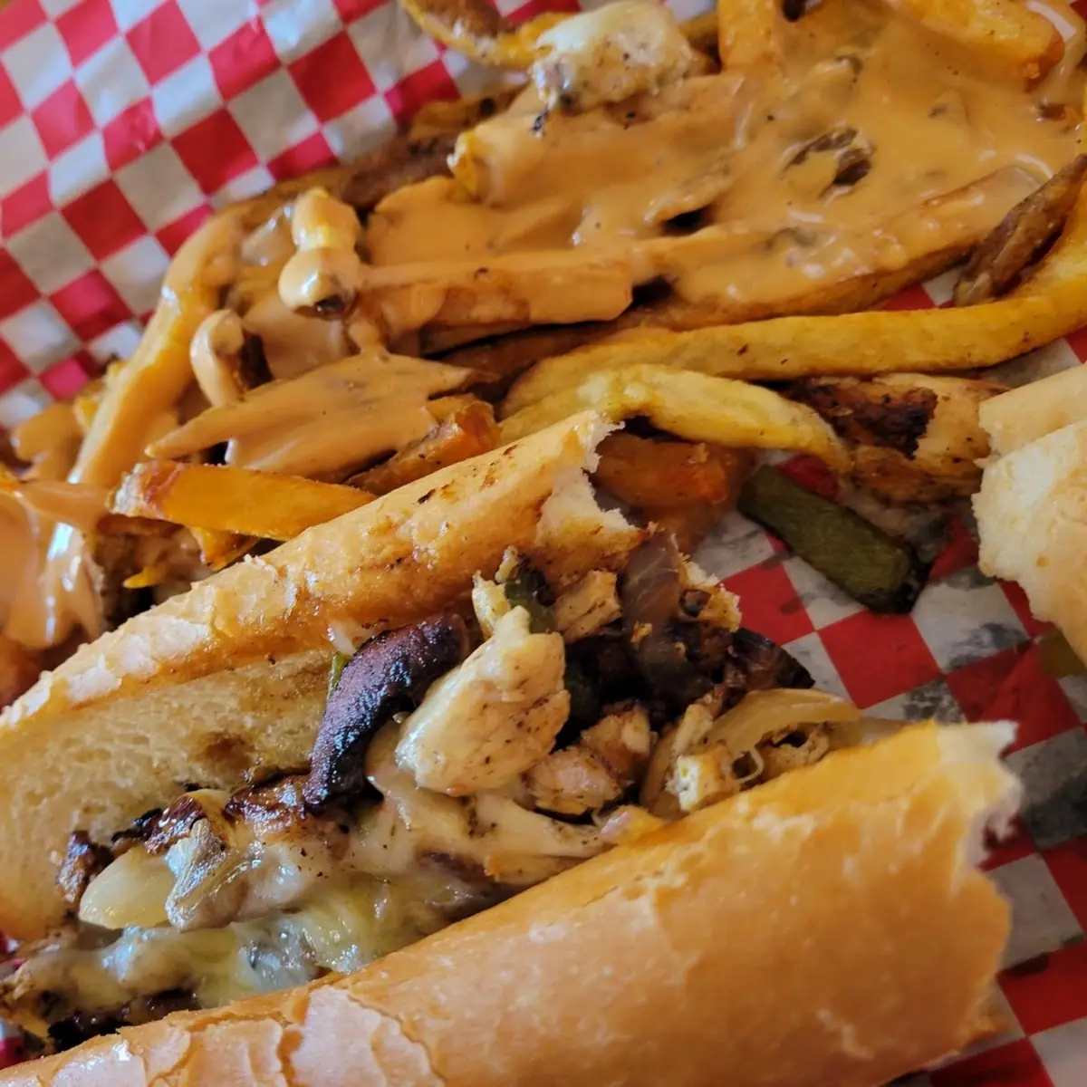Chicken Cheesesteak with Fries