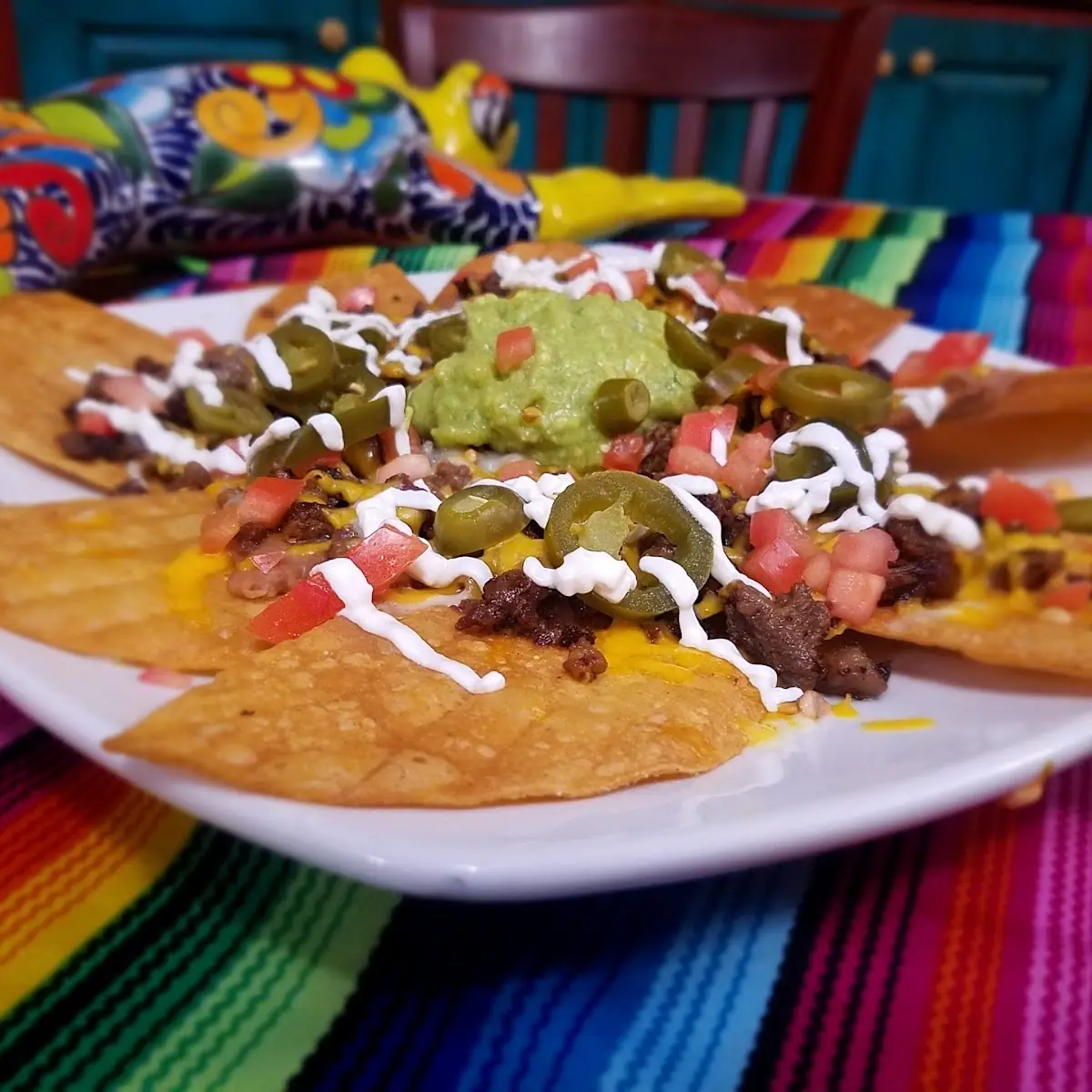 Bean and Cheese Nachos