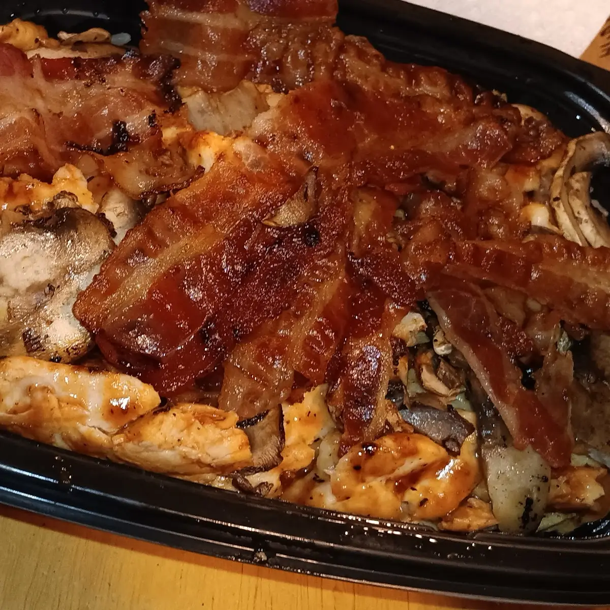 BBQ Chicken Bacon Rice Bowl