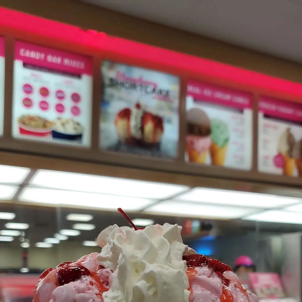 Strawberry Shortcake with Strawberry Ice Cream