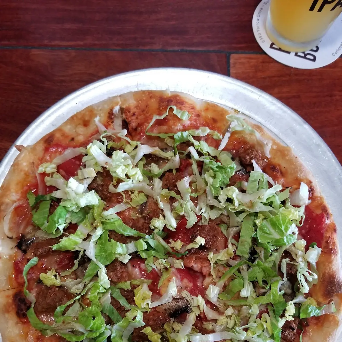 Vegan Burger Pizza