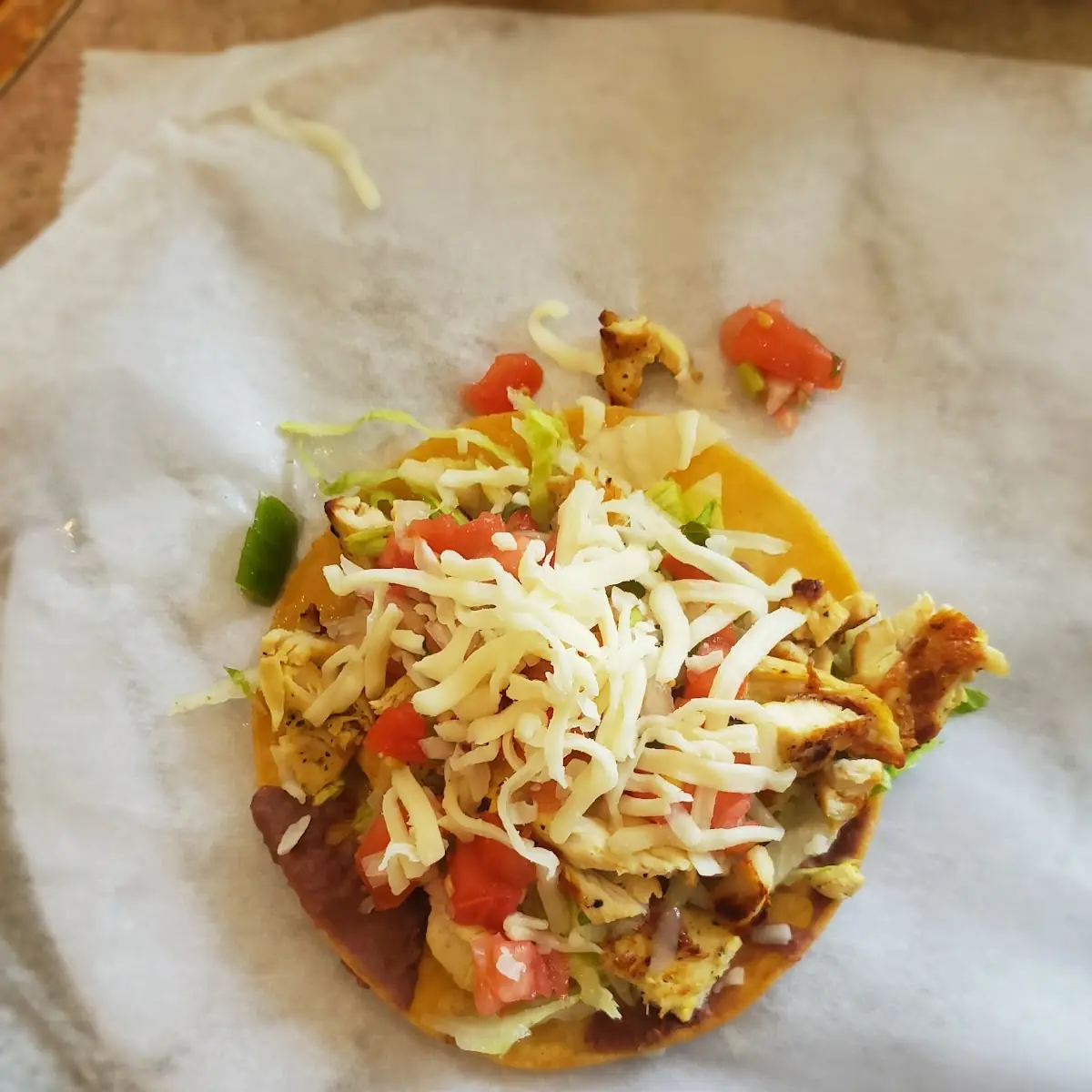 Chicken Tostada