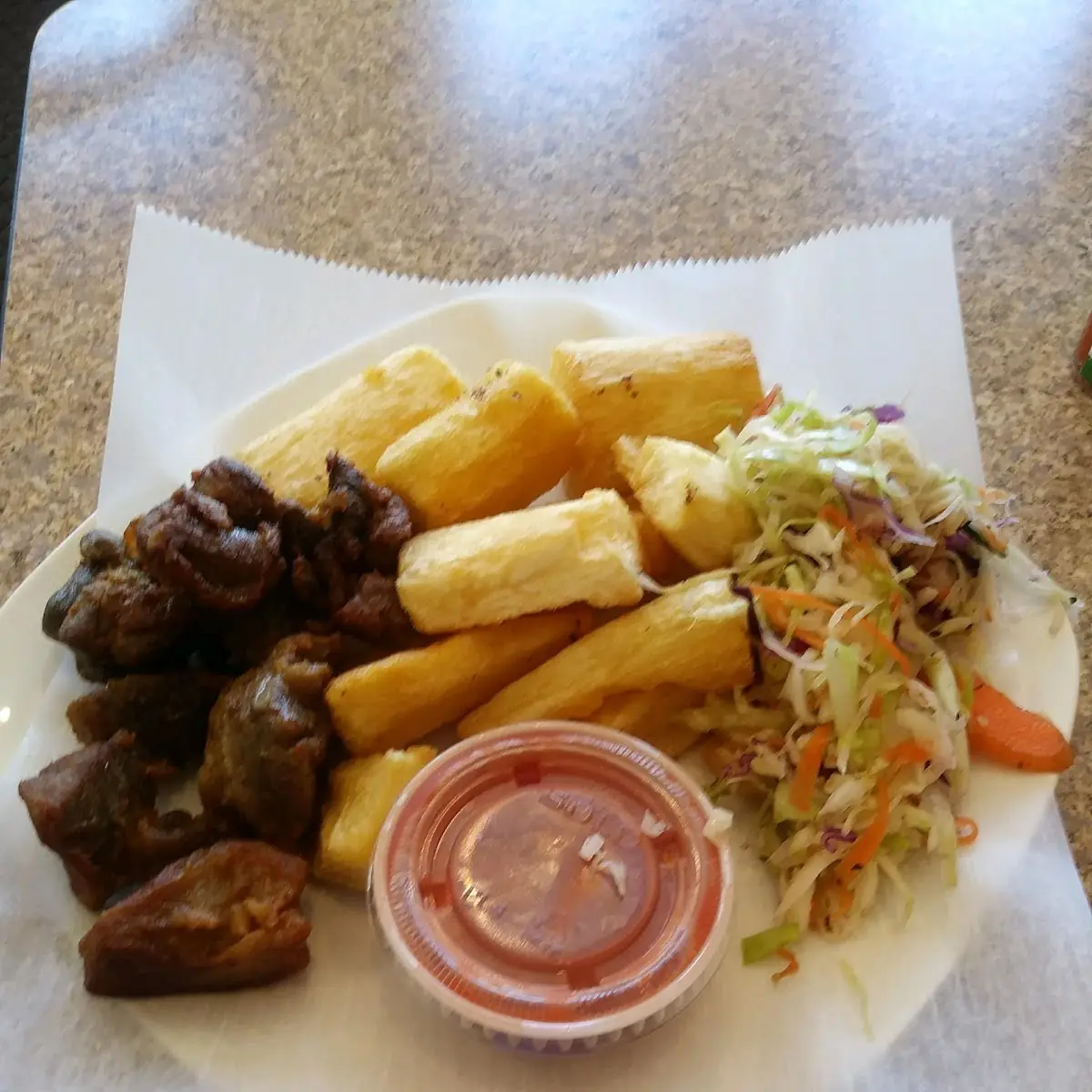 Yuca with Fried Pork