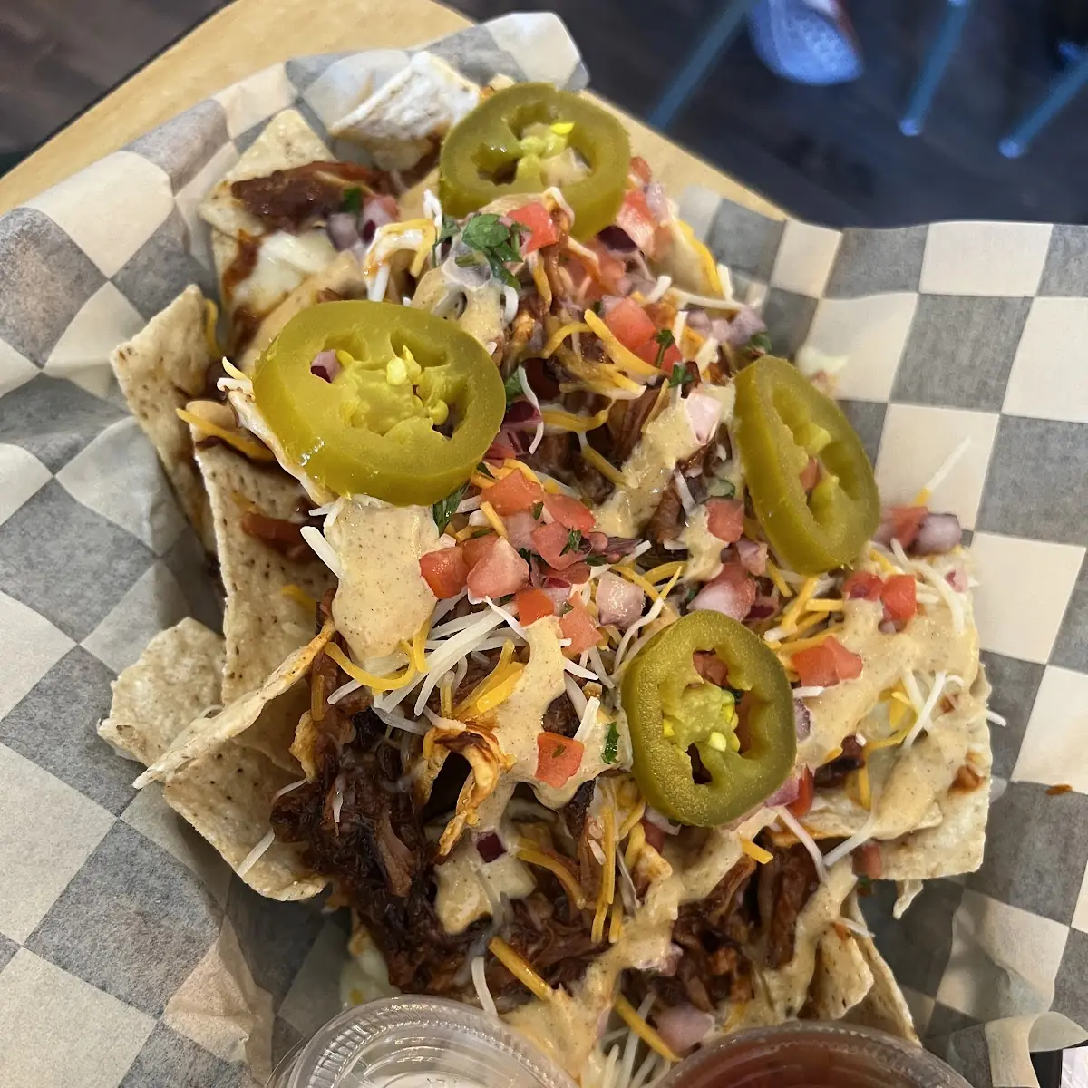 Pork Nachos Supreme