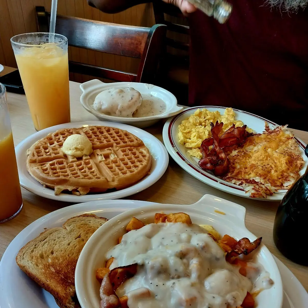 Bacon Sausage and Sausage Gravy