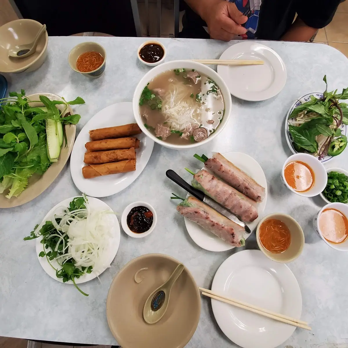 Egg Rolls Spring Rolls and Pho