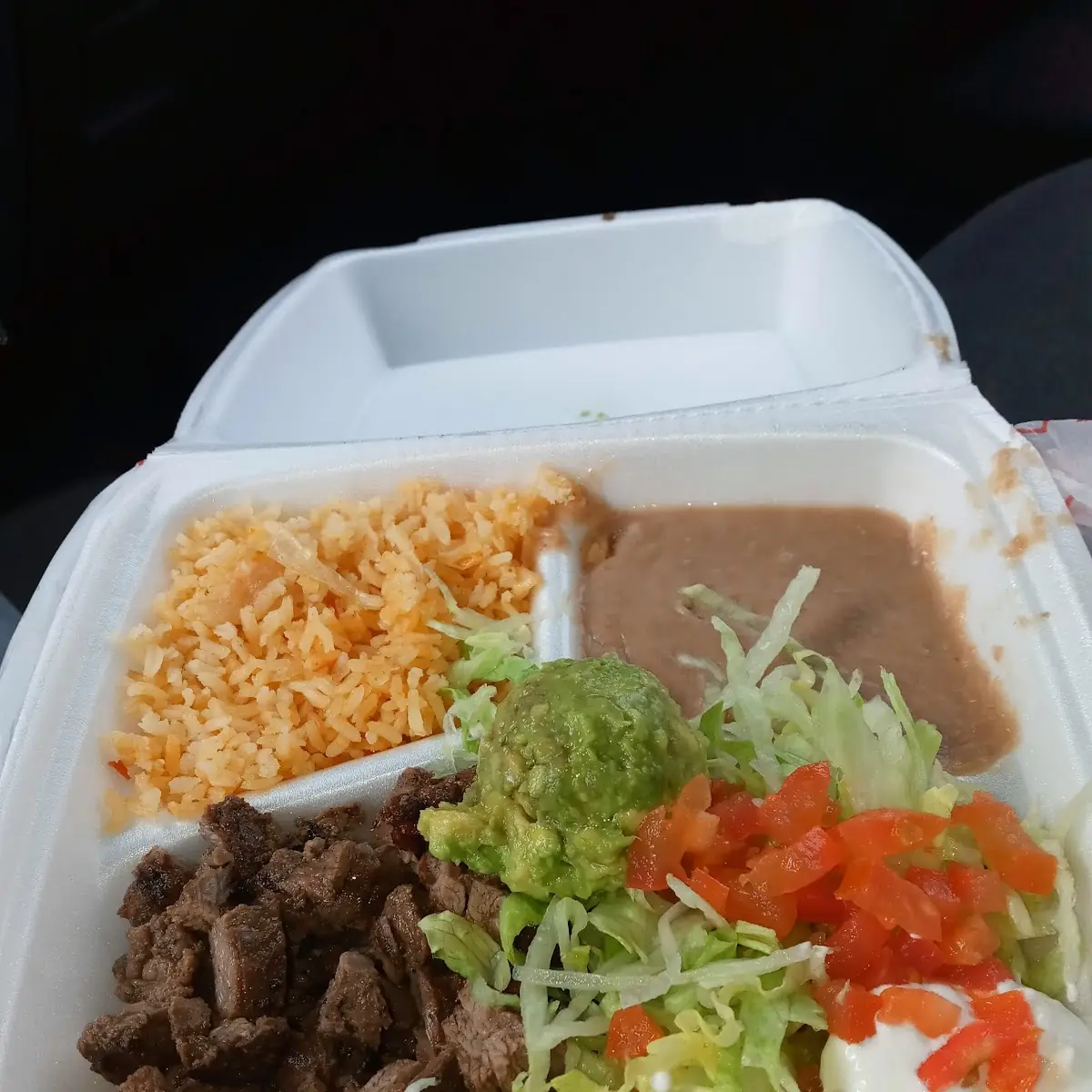 Lunch Carne Guisada Plate
