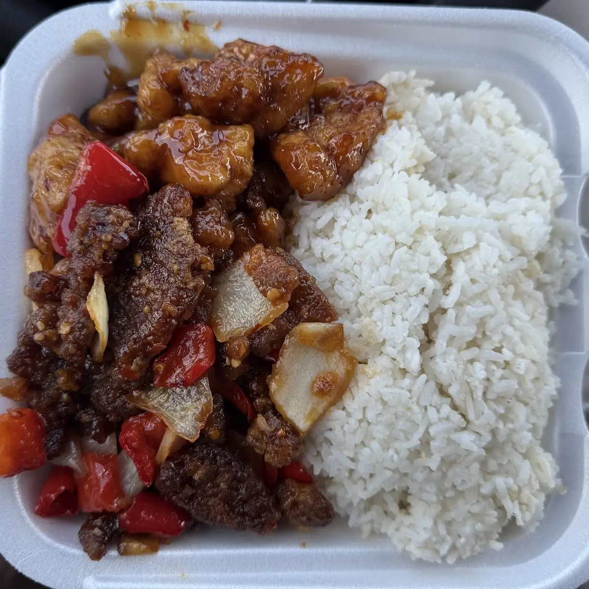 Orange Chicken Bejing Beef