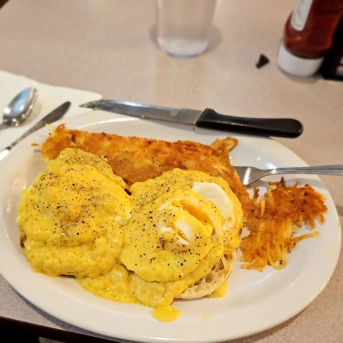 Eggs Benedict Add Home Fries