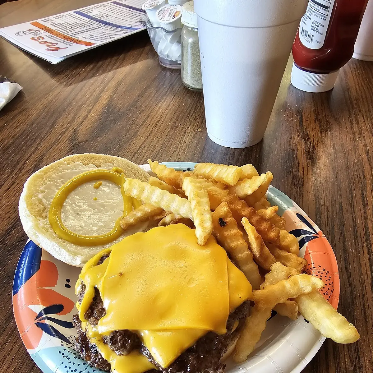 Double Cheeseburger Plate