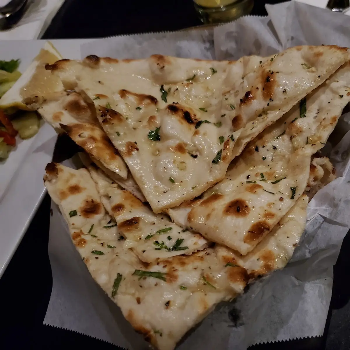 Garlic Cilantro Naan Bread