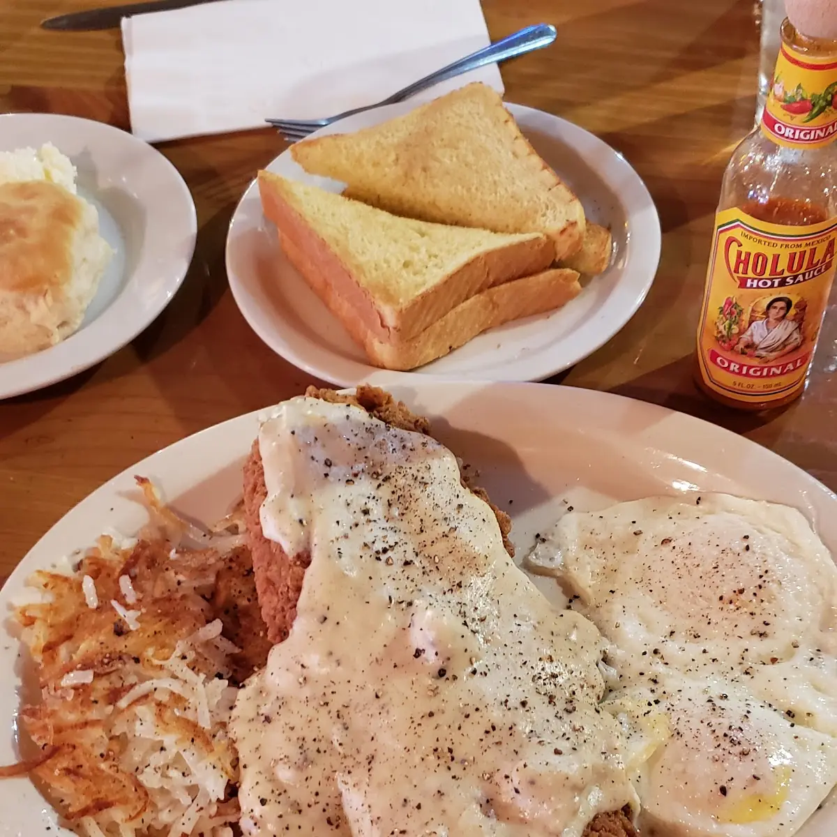 Chicken Fried Steak and Eggs