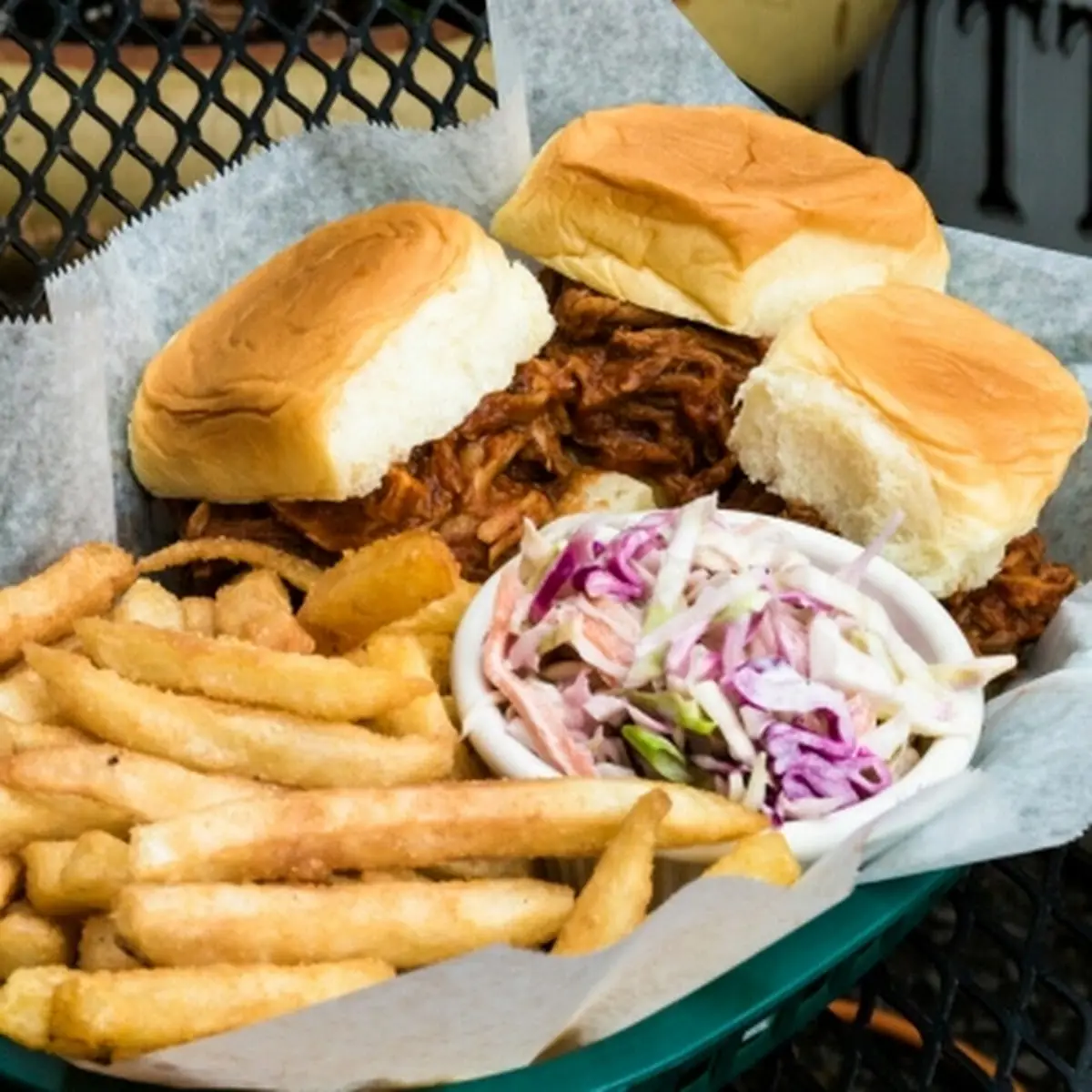 Three Pulled Pork Sliders
