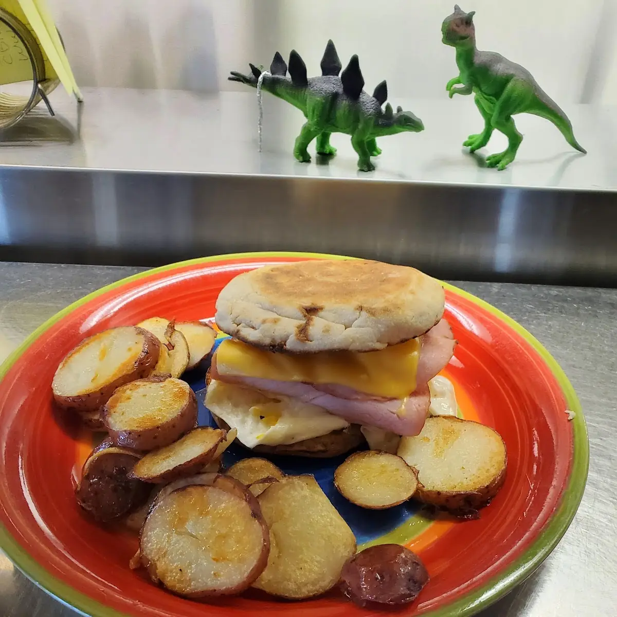 Breakfast Sandwich with American Fries