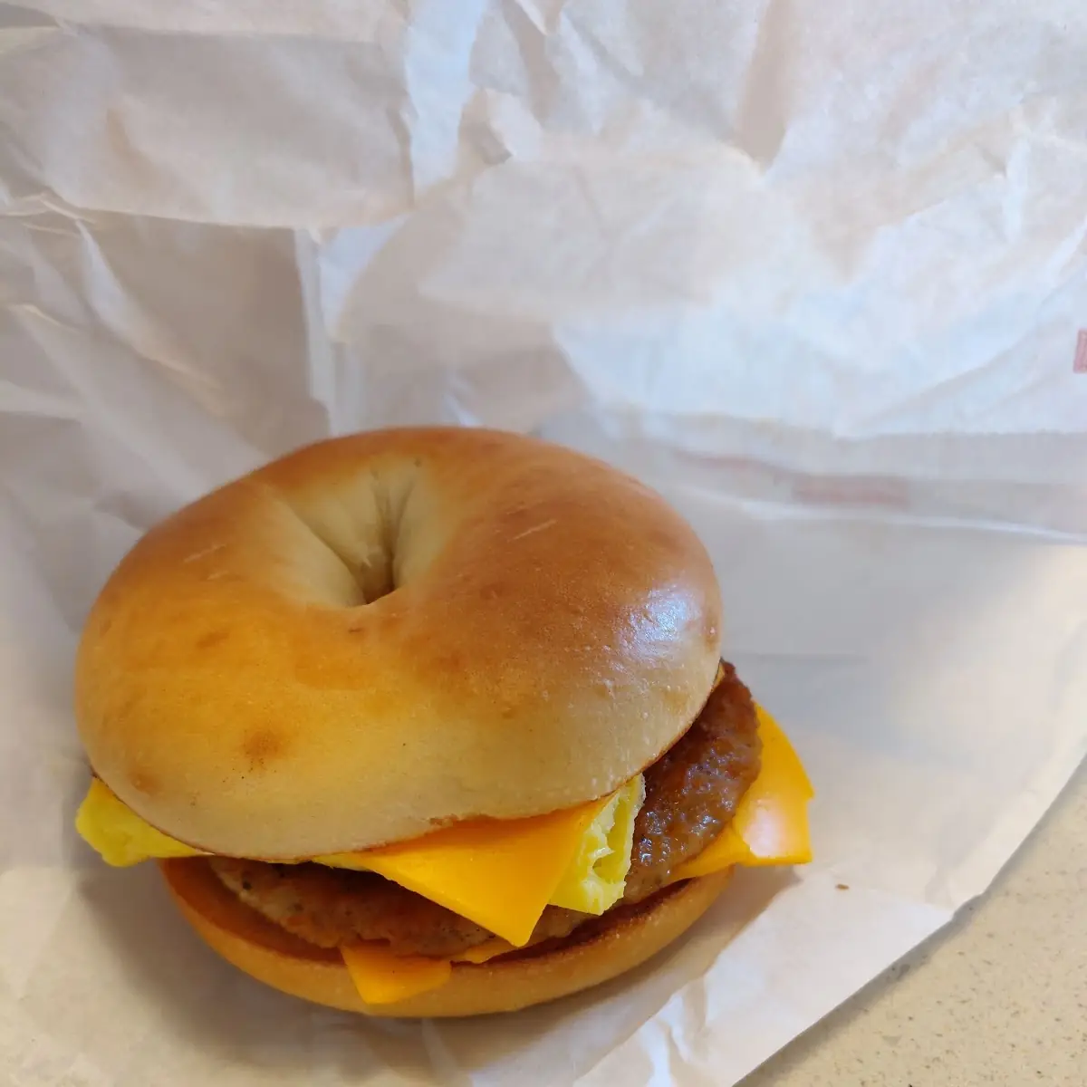 Sausage Egg and Cheese Bagels