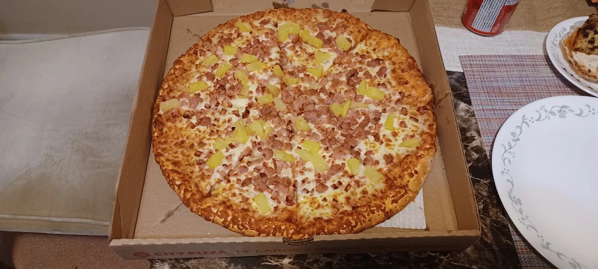 Gourmet Hawaiian Pizza, City Pizza