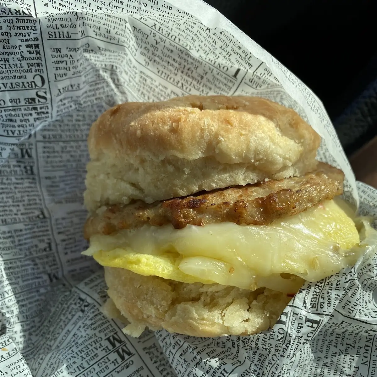 Sausage Egg and Cheese Biscuit