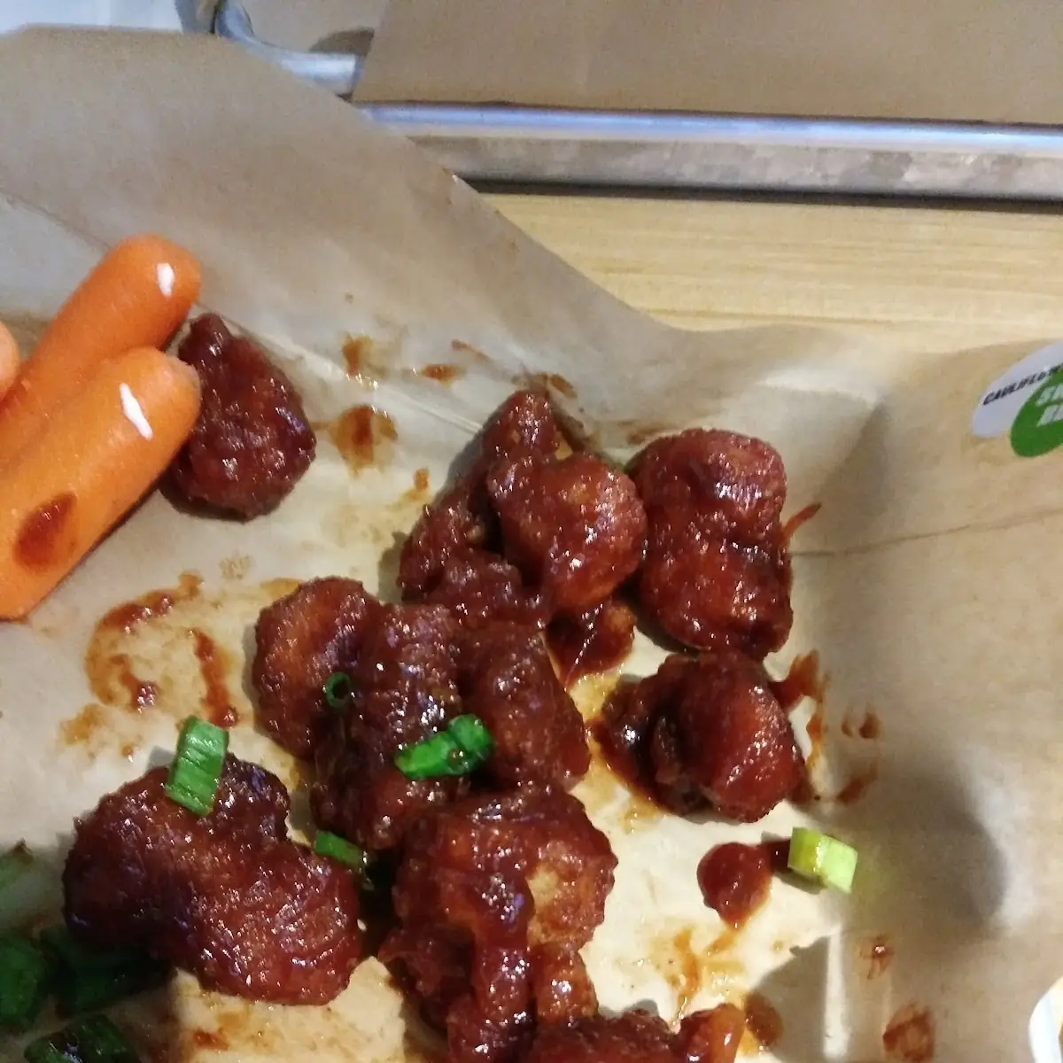 Califlower with BBQ Sauce