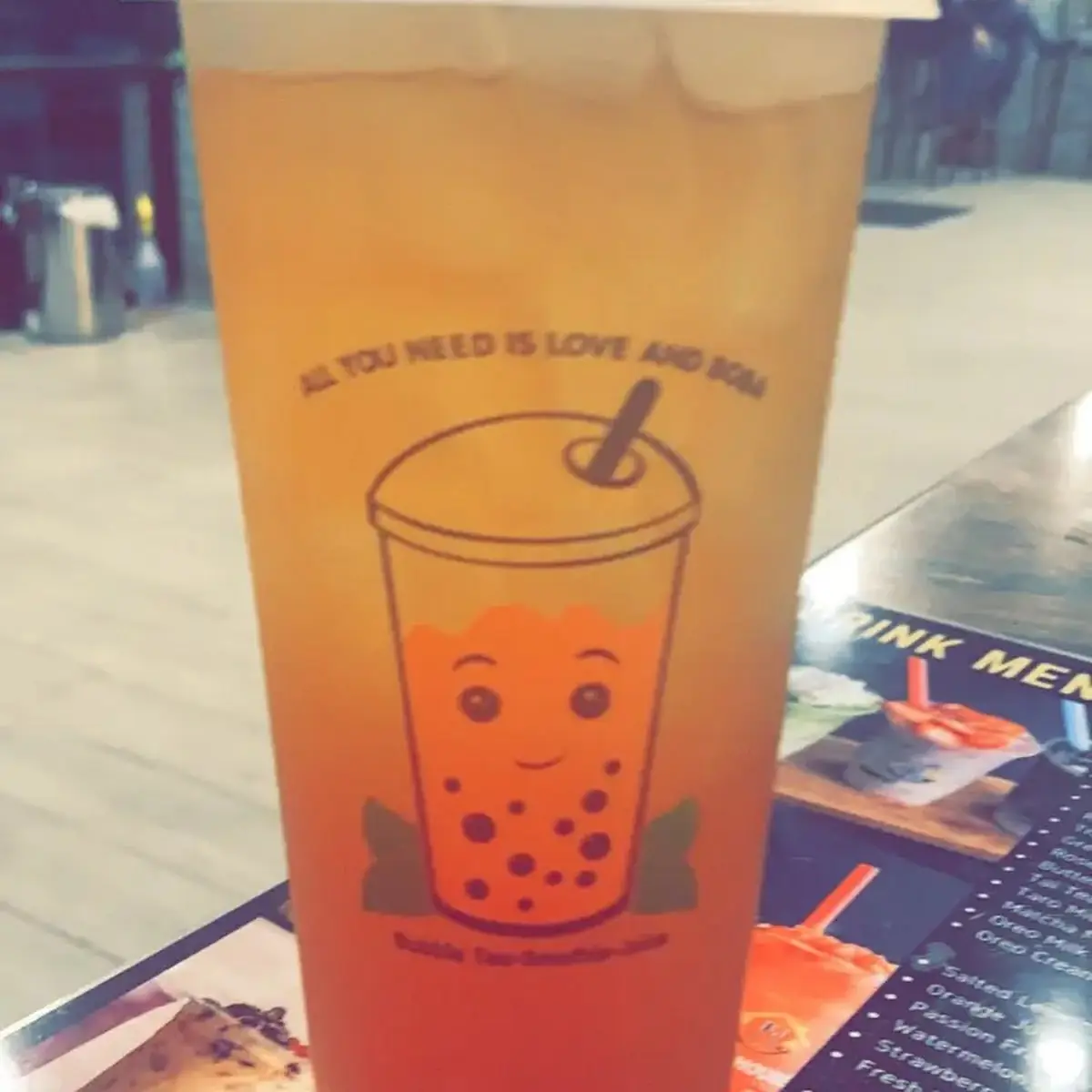 M5. *Thai Tea With Tapioca